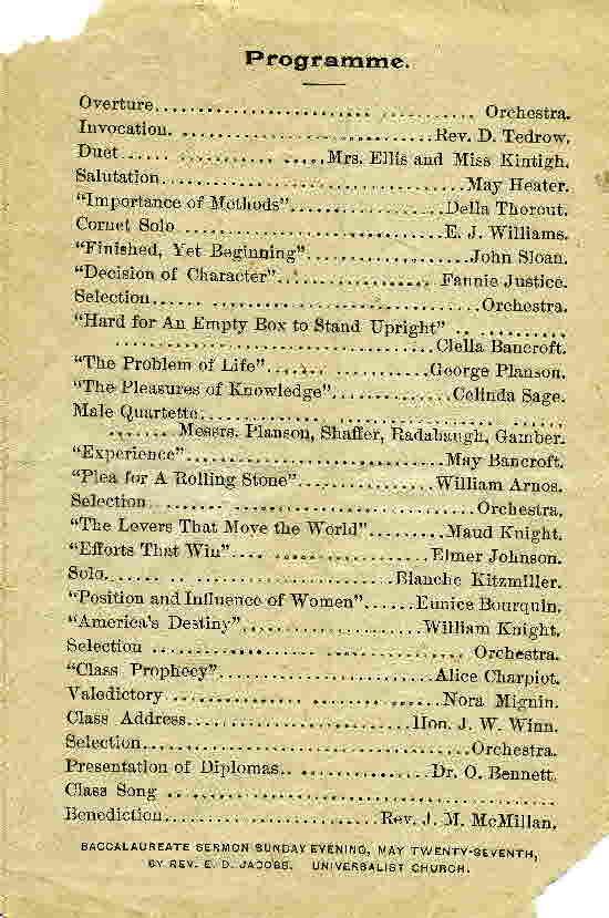 1894 Commencement Program Inside013