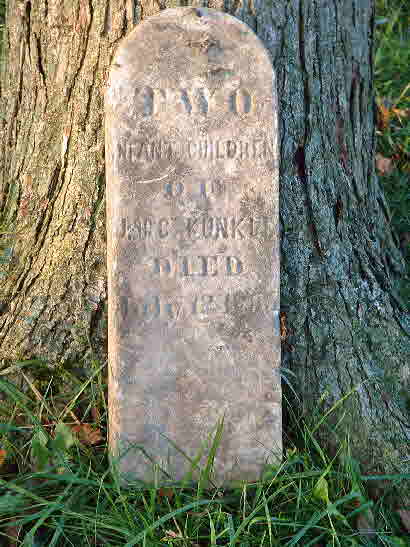 Infants Kunkle Tombstone 1855_edited