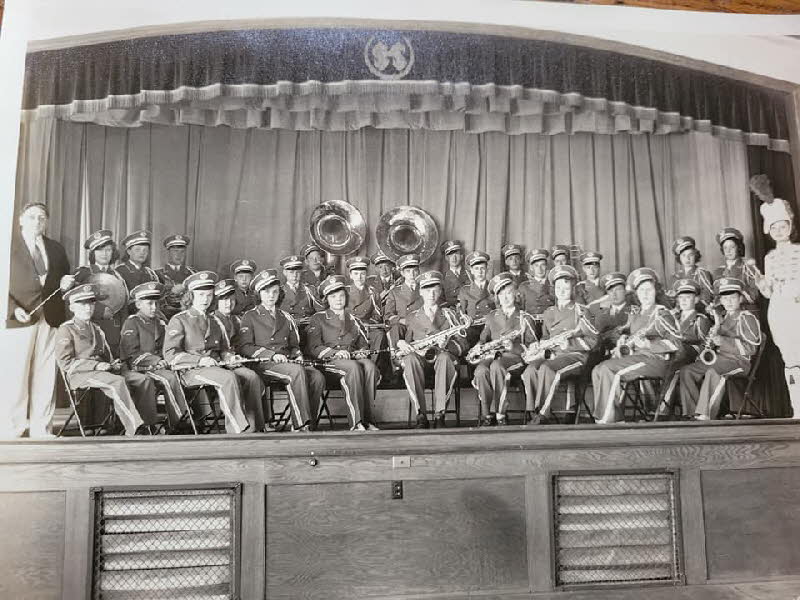 Stryker HS Band circa 1940 John Coy photo used with permission of Trish Coy-Sanders