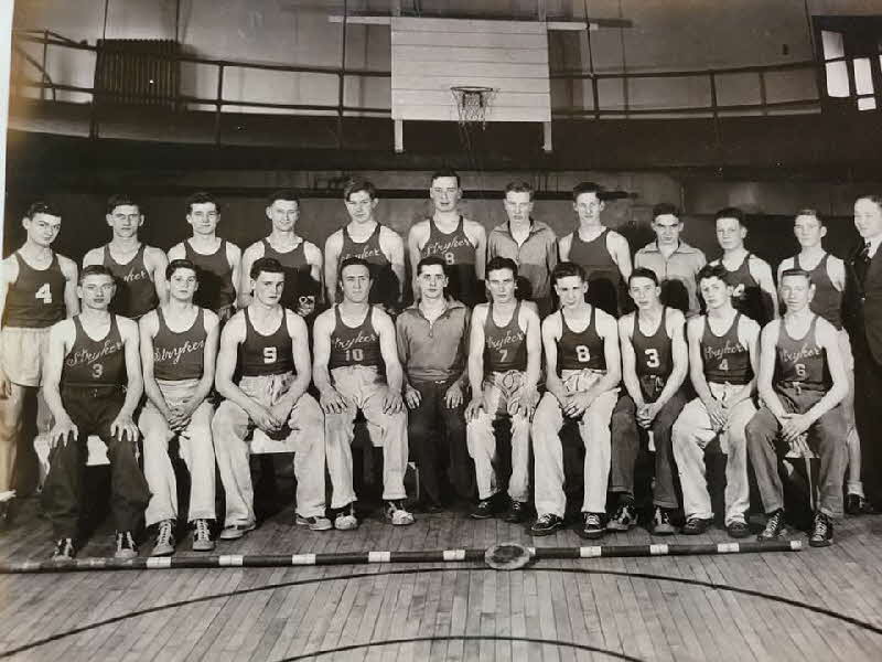 Stryker HS Basketball Team circa 1940 John Coy photo used by permission of Trish Coy-Sanders