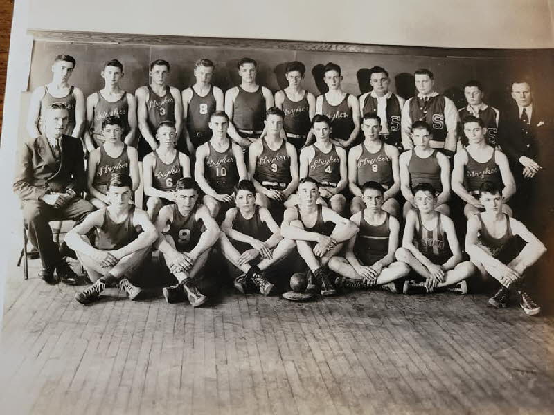 Stryker HS team circa 1940 John Coy photo used by permission of Trish Coy-Sanders