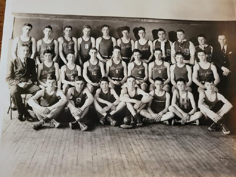 Stryker HS team circa 1940 John Coy photo used by permission of Trish Coy-Sanders Stryker HS team circa 1940 John Coy photo used by permission of Trish Coy-Sanders