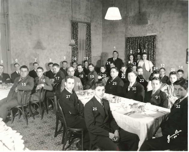 1939 Stryker Town Band dinner